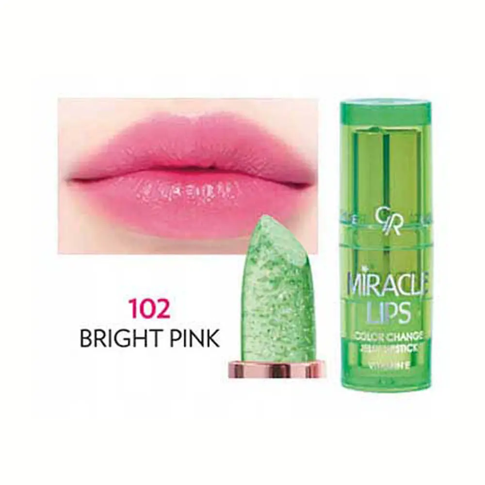 102 رژ لب ژله ای حرارتی گلدن رز مدل Miracle