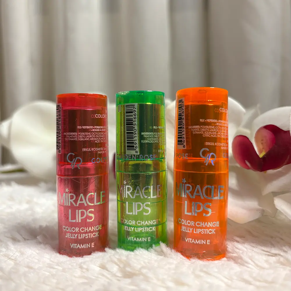 رژ لب ژله ای حرارتی گلدن رز مدل Miracle 03 رژ لب ژله ای حرارتی گلدن رز مدل Miracle