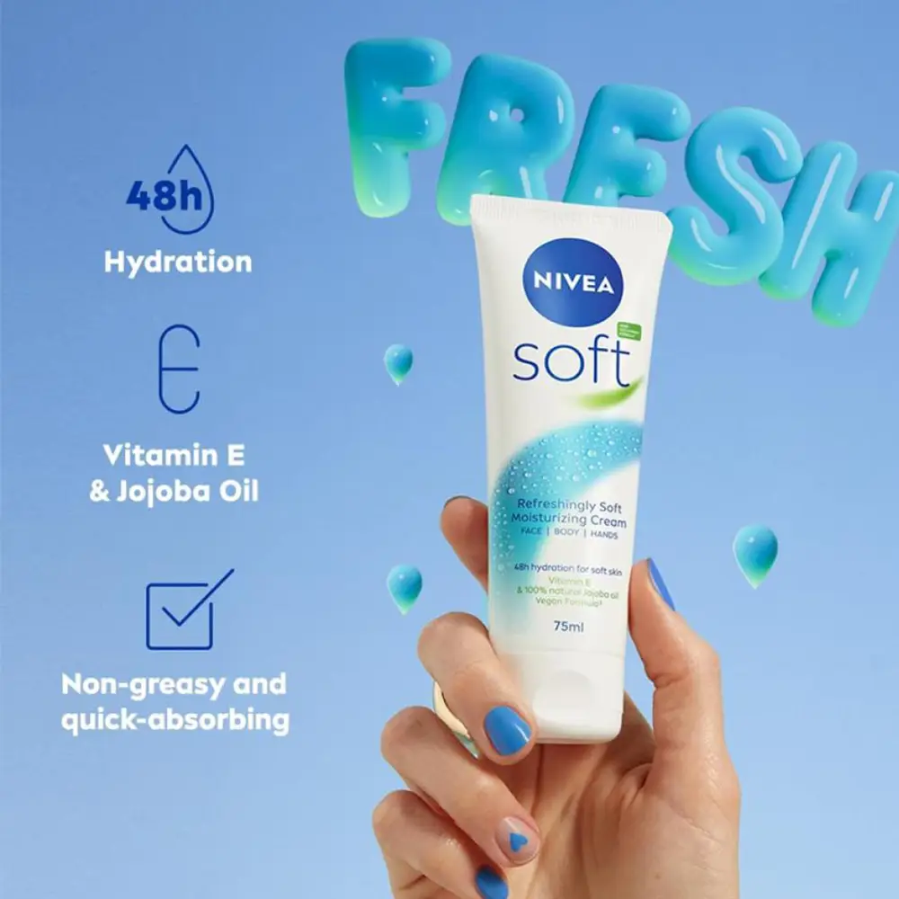 کرم تیوپی Nivea 75ml 02 کرم تیوپی نیوآ 75ml